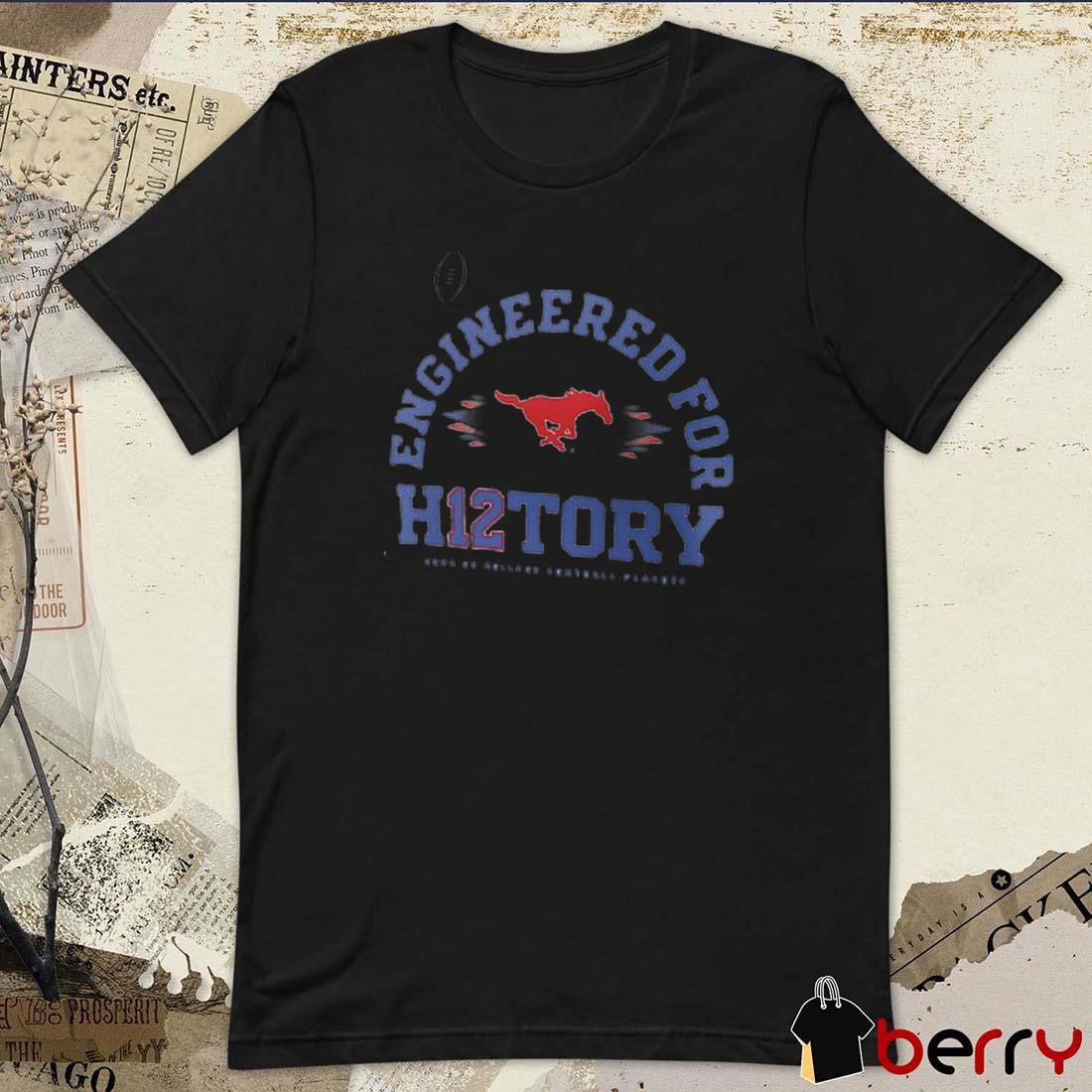 SMU Mustangs 2024-25 College Football Playoff Engineered for History t-shirt