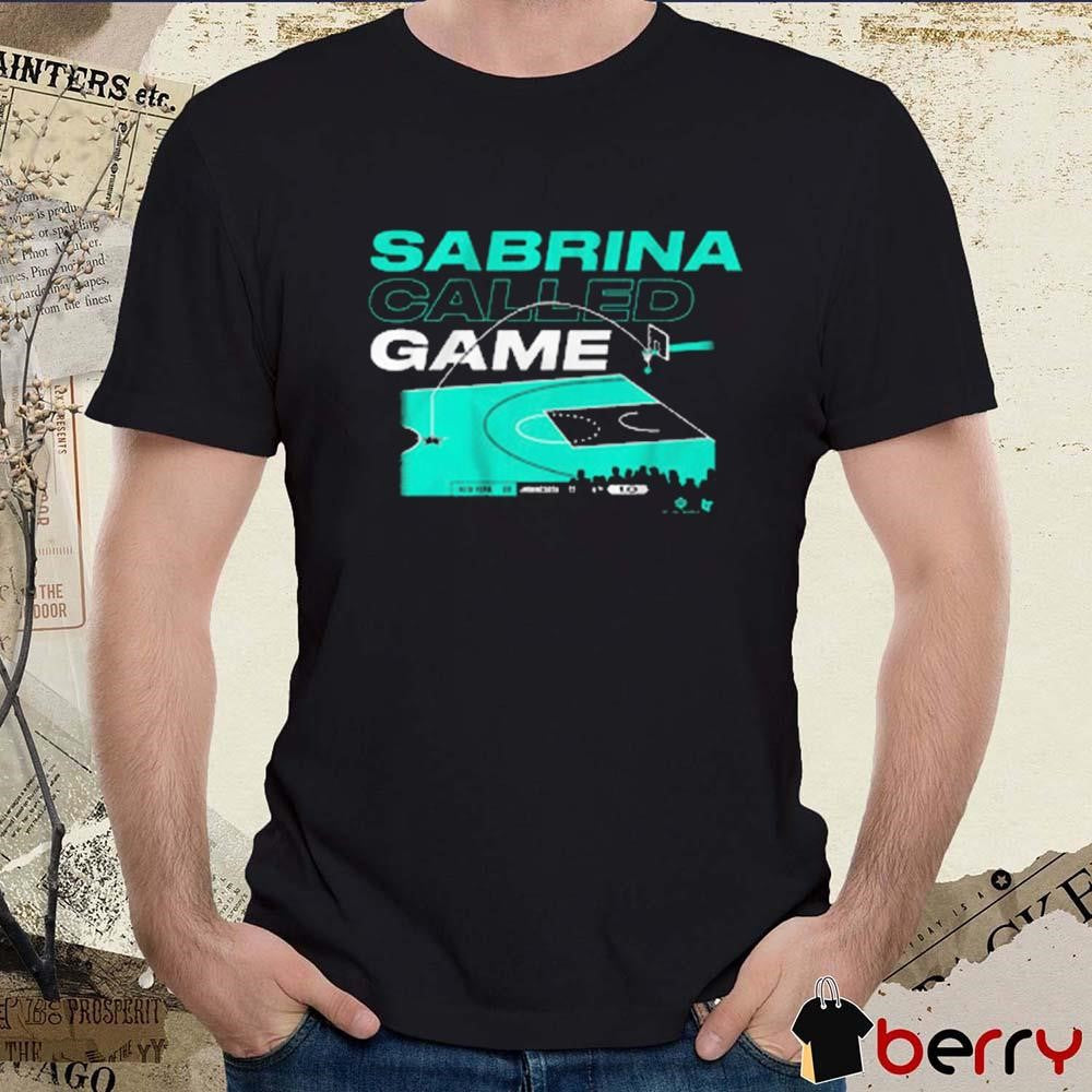 Sabrina Ionescu Called Game from the Logo New York Liberty NBA t-shirt