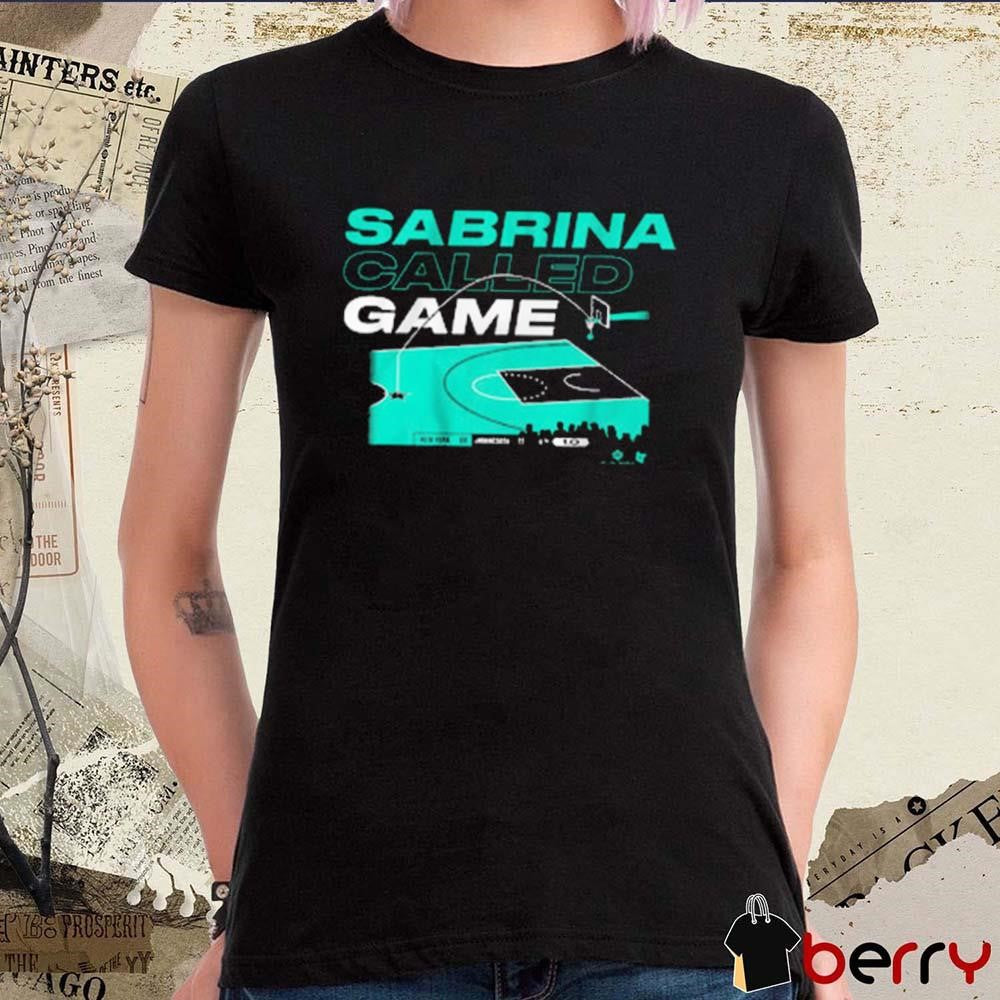 Sabrina Ionescu Called Game from the Logo New York Liberty NBA t-shirt