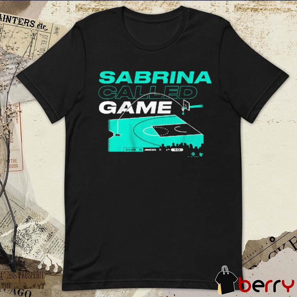 Sabrina Ionescu Called Game from the Logo New York Liberty NBA t-shirt