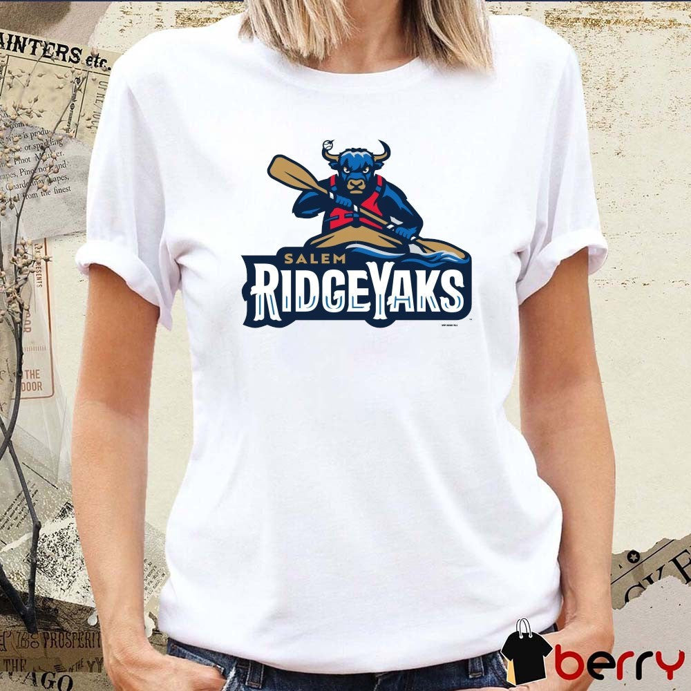Salem RidgeYaks Natural Primary Logo Minor League Baseball t-shirt