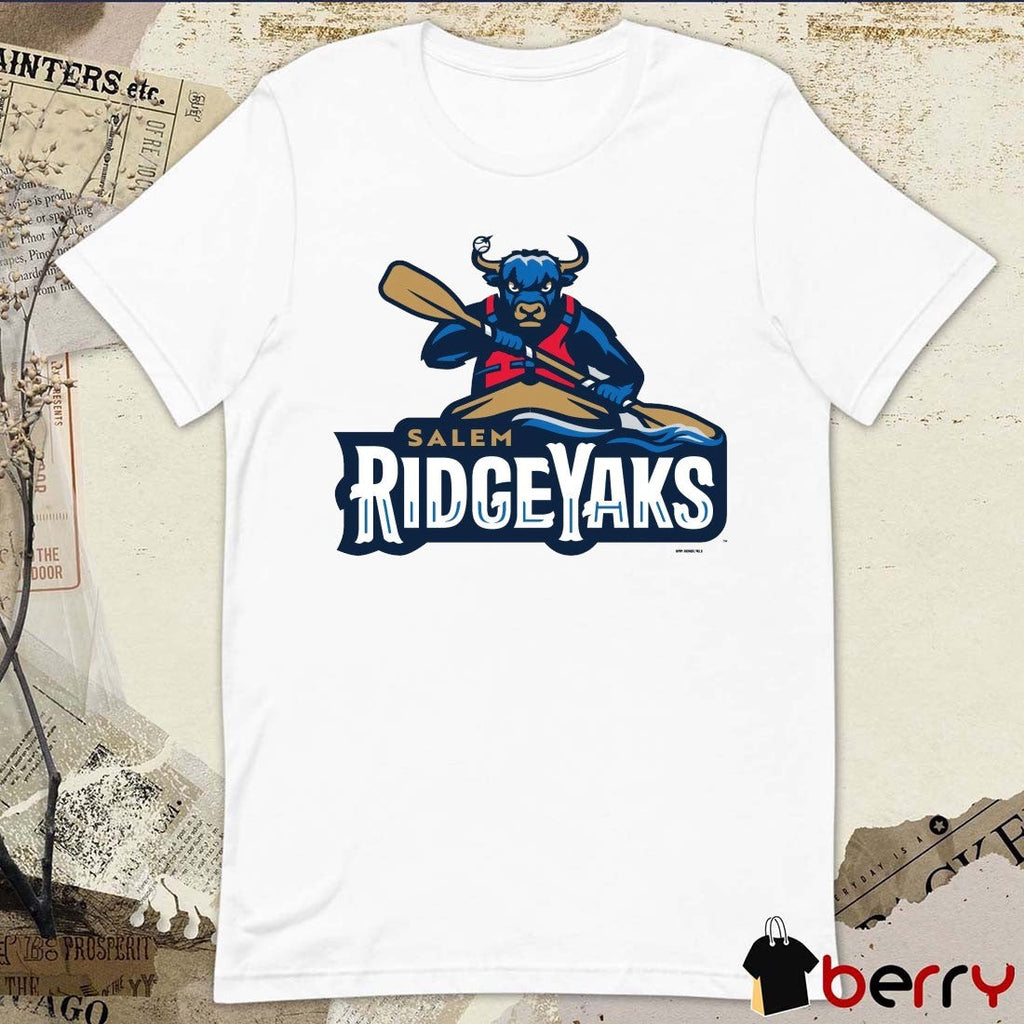 Salem RidgeYaks Natural Primary Logo Minor League Baseball t-shirt