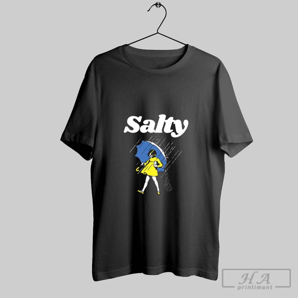 Official Salty Girl Holding Umbrella Salt Grains Falling Down Shirt Hoodie Sweater Longsleeve And