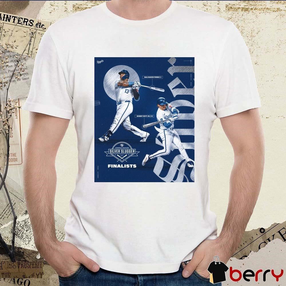 Salvador Perez And Bobby With Jr. Kansas City Royals MLB 2024 Silver Slugger finalists Poster t-shirt