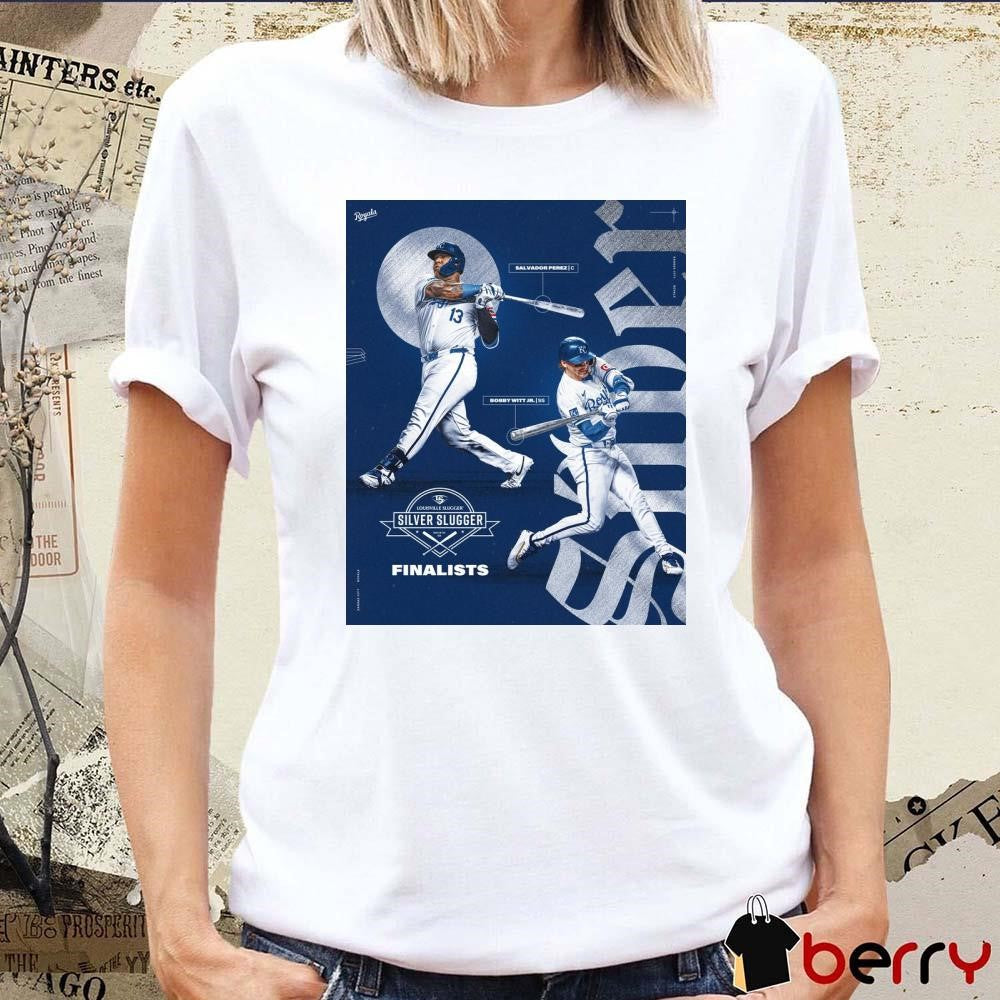 Salvador Perez And Bobby With Jr. Kansas City Royals MLB 2024 Silver Slugger finalists Poster t-shirt