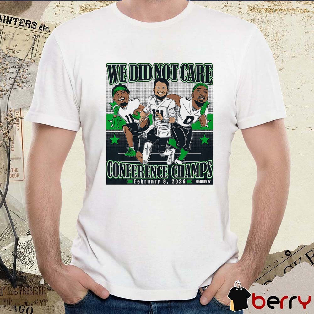 Sam Darnold, Jaxon Smith-Njigba, and DeMarcus Lawrence Conference Champions We Did Not Care Caricatures t-shirt