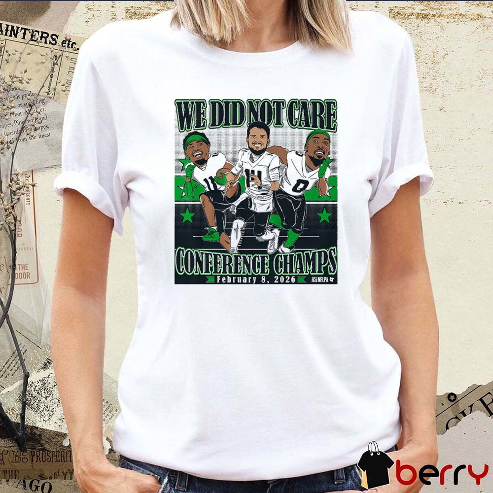 Sam Darnold, Jaxon Smith-Njigba, and DeMarcus Lawrence Conference Champions We Did Not Care Caricatures t-shirt