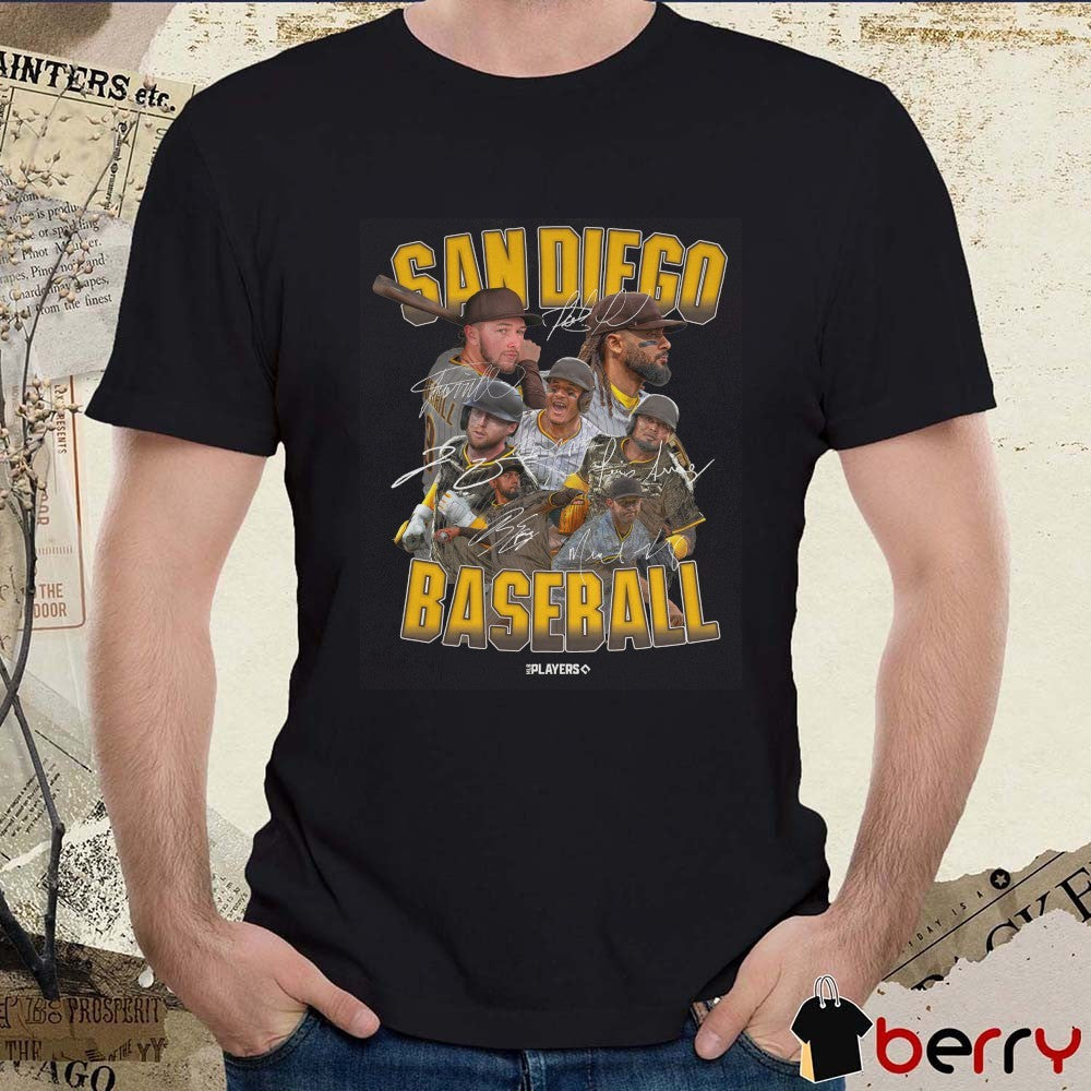 San Diego Padres Baseball Players Signatures Series 2025 t-shirt