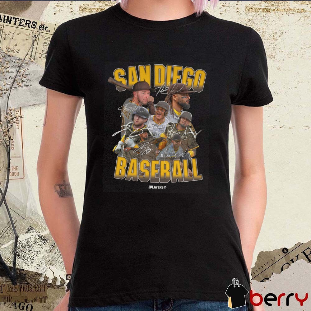 San Diego Padres Baseball Players Signatures Series 2025 t-shirt