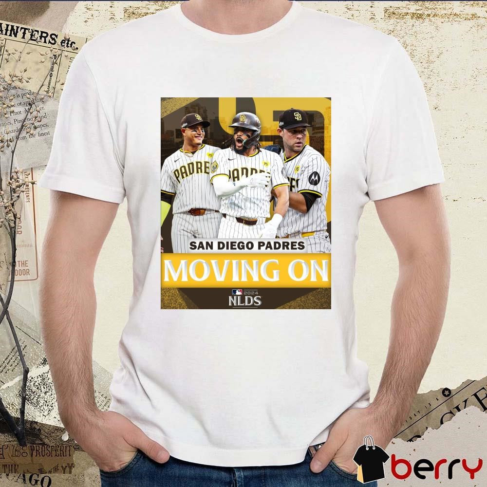 San Diego Padres Moving On MLB NLDS Poster 2024 t-shirt