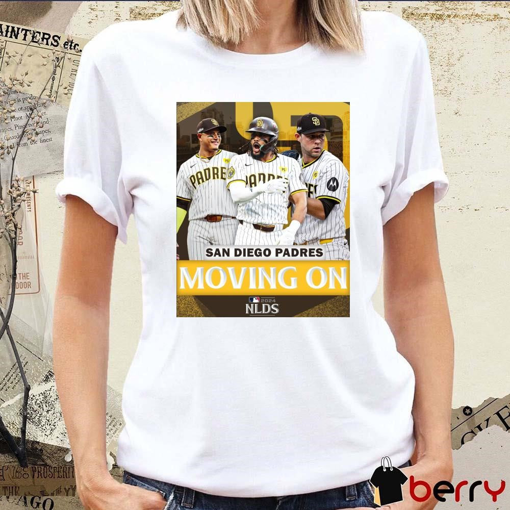 San Diego Padres Moving On MLB NLDS Poster 2024 t-shirt