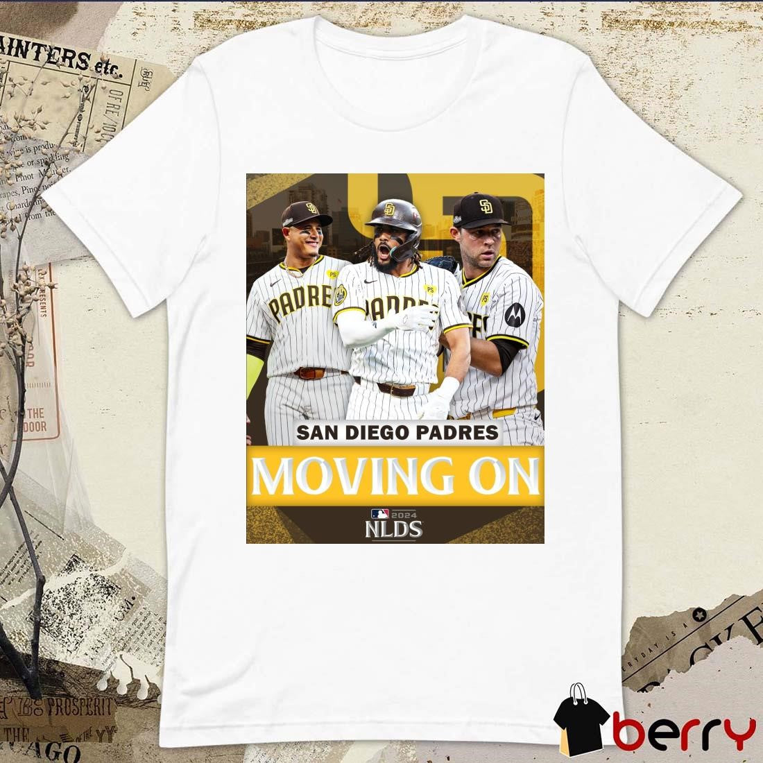 San Diego Padres Moving On MLB NLDS Poster 2024 t-shirt