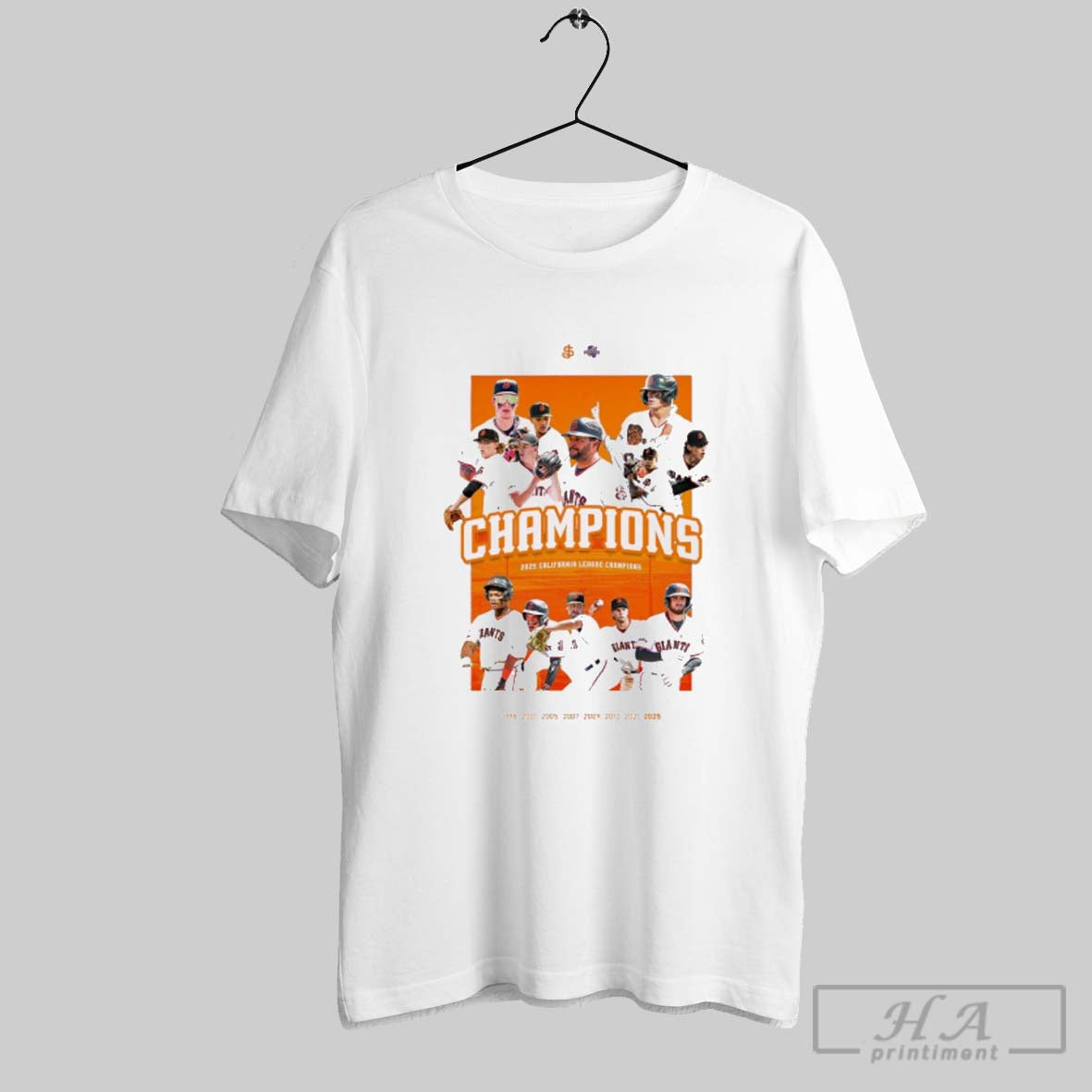Official San Francisco Giants Players 2025 California League Champions 1998 2025