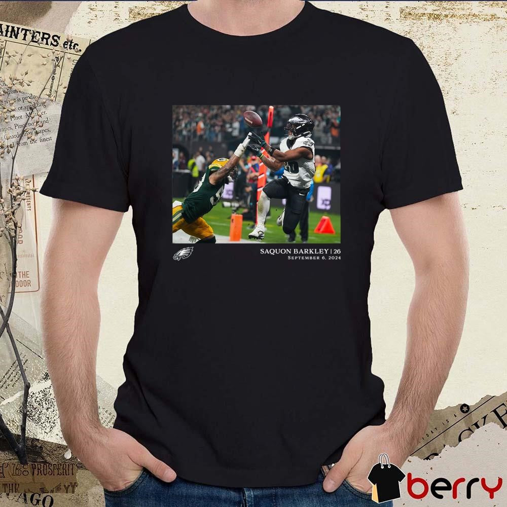 Saquon Barkley Philadelphia Eagles NFL Flash Features Week 1 Sept 6 2024 t-shirt
