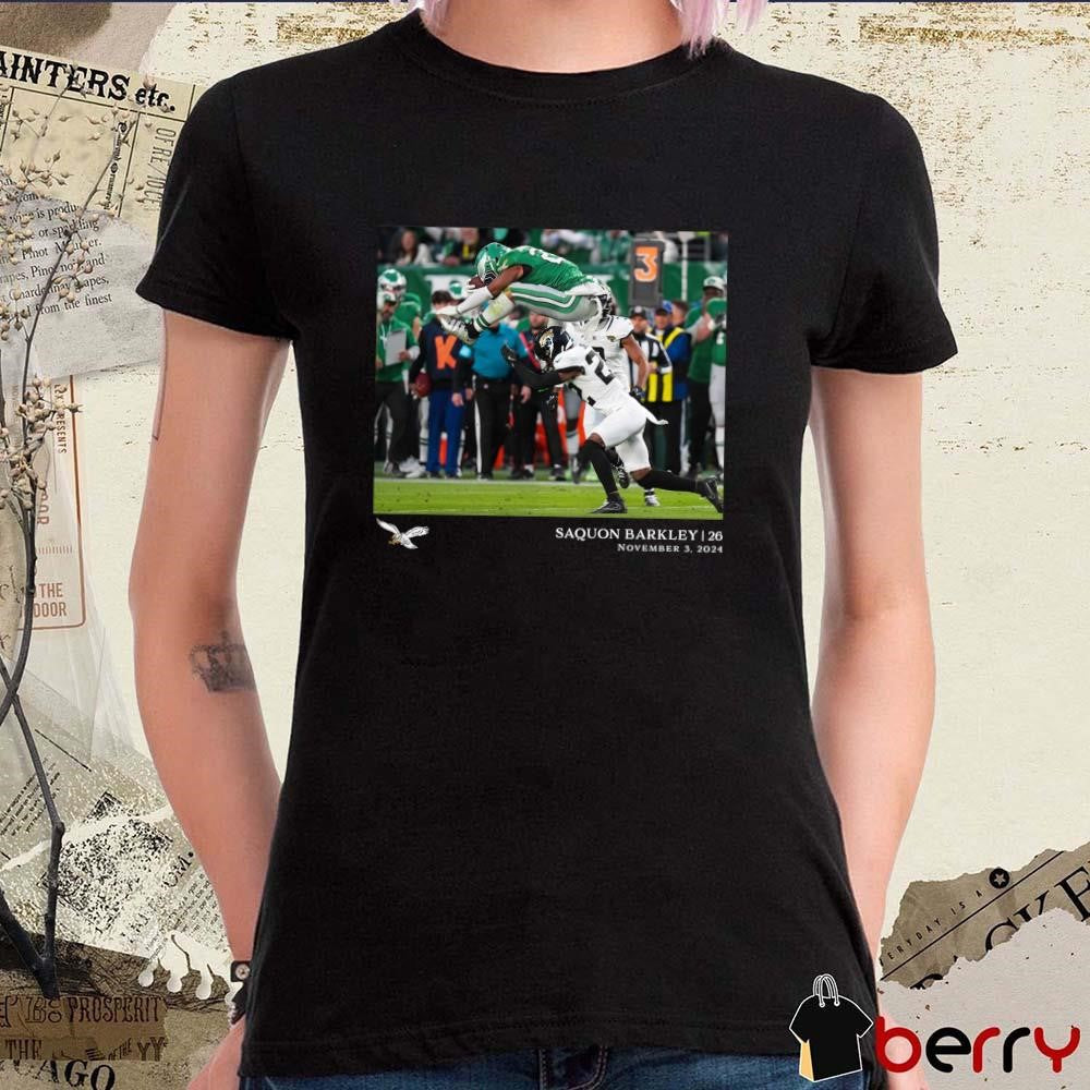 Saquon Barkley Philadelphia Eagles NFL Flash Features Week 9 2024 November 3 2024 t-shirt