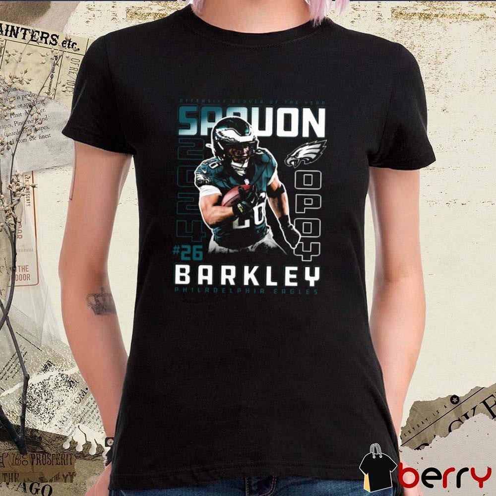 Saquon Barkley Philadelphia Eagles NFL Football 2024 Offensive Player of the Year Graphic t-shirt