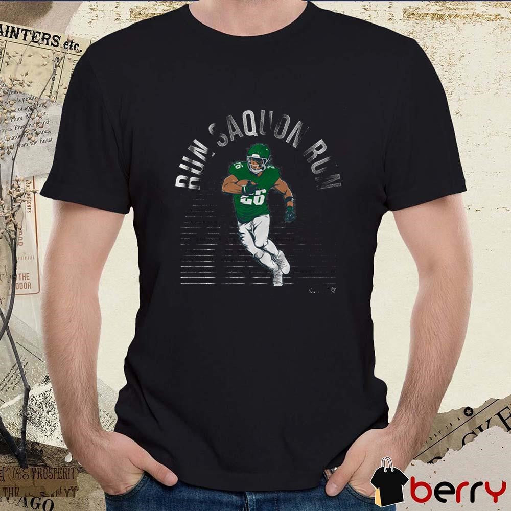 Saquon Barkley Run Saquon Run Philadelphia Eagles NFL t-shirt