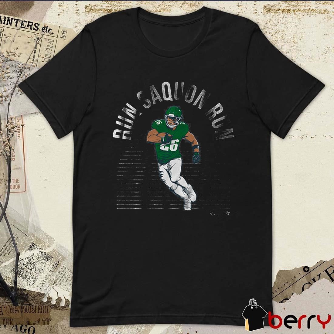Saquon Barkley Run Saquon Run Philadelphia Eagles NFL t-shirt