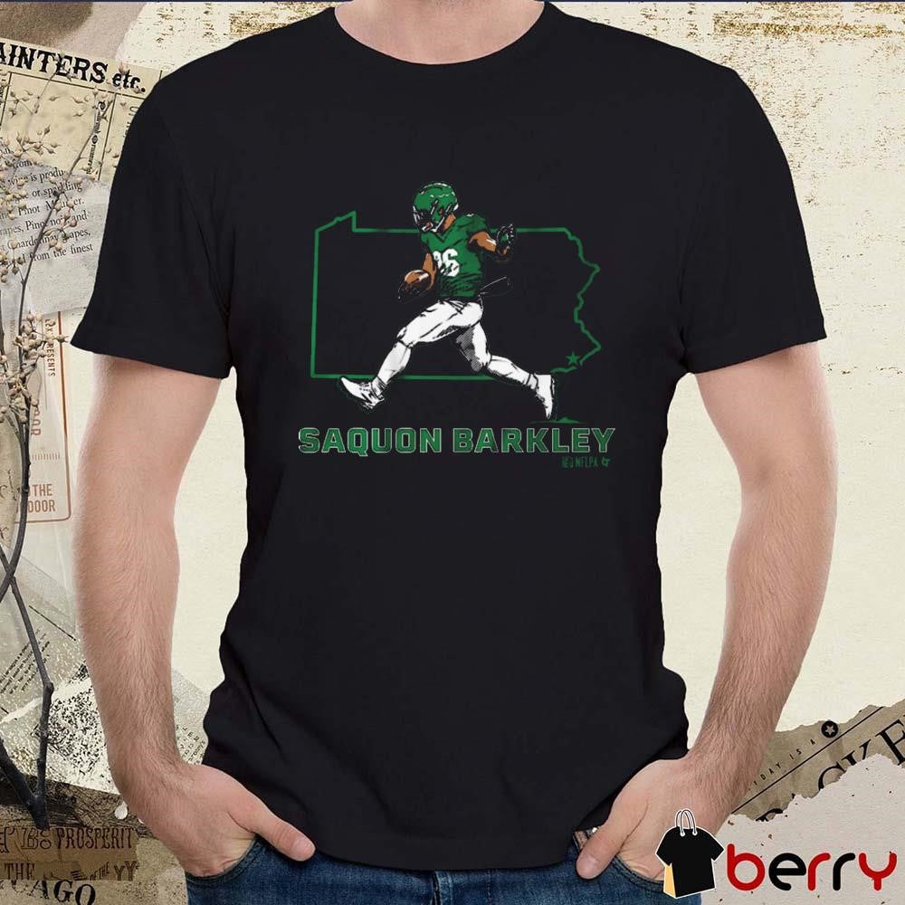 Saquon Barkley State Star Philadelphia Eagles NFL t-shirt
