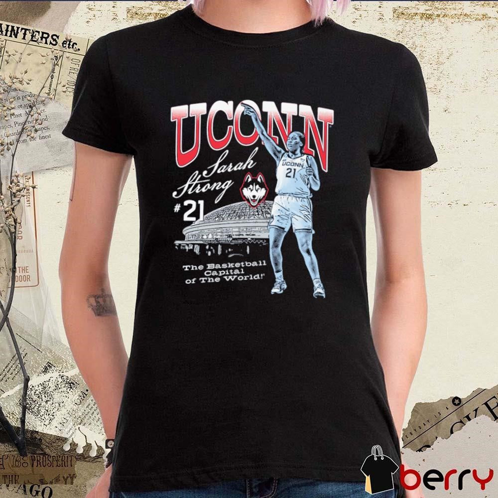 Sarah Strong The Capital Of The World Uconn Huskies Stadium Painting t-shirt