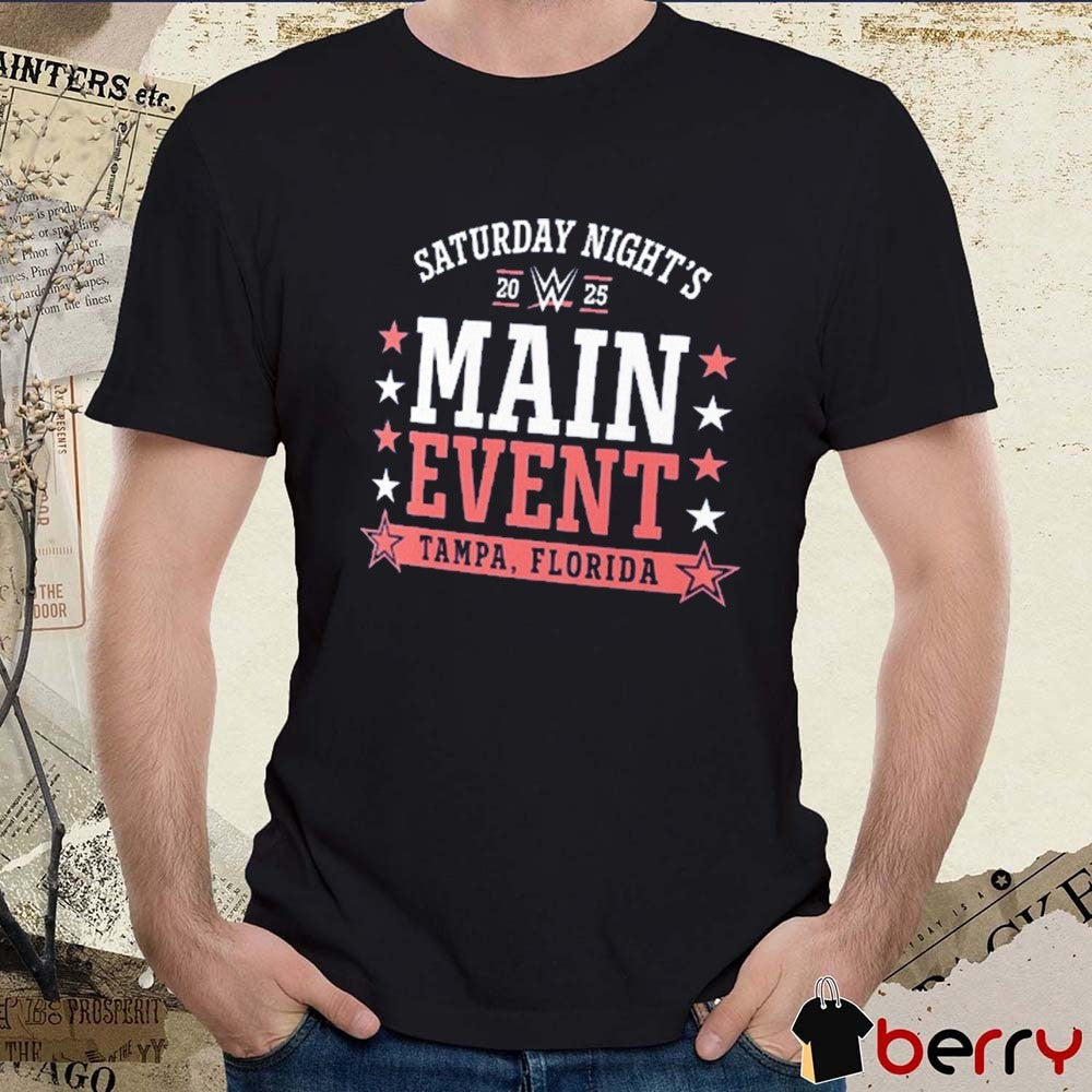 Saturday Night’s Main Event 2025 Tampa Florida WWE t-shirt