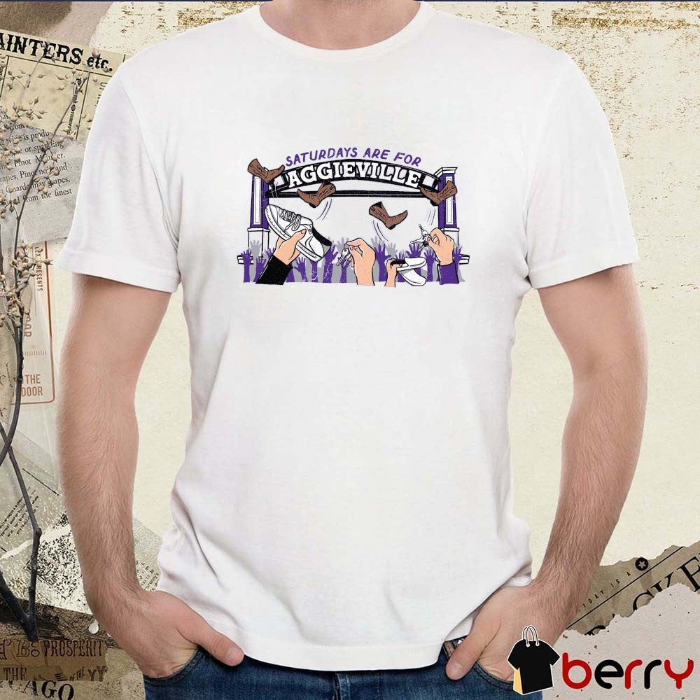 Saturdays are for Aggieville Kansas State Wildcats Footabll NCAA Painting t-shirt