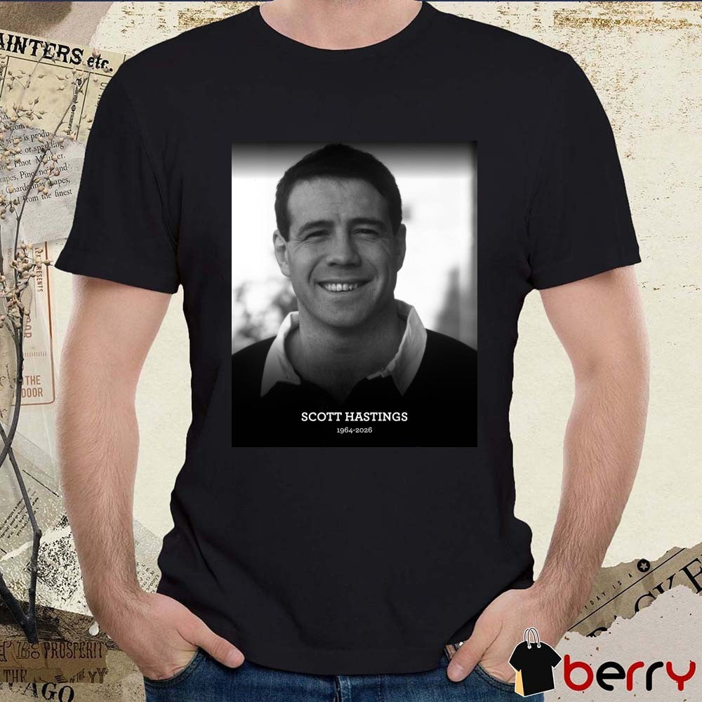 Scott Hastings 1964 – 2026 England Rugby Poster t-shirt
