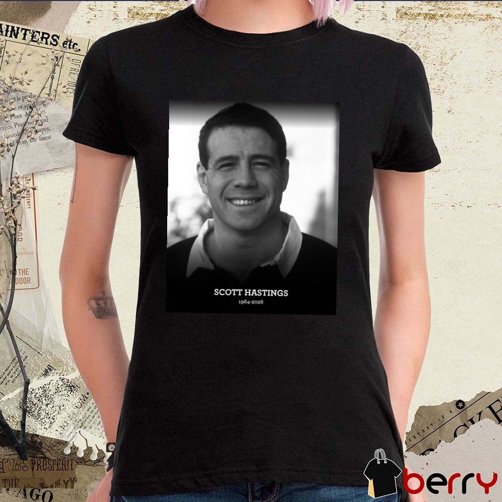 Scott Hastings 1964 – 2026 England Rugby Poster t-shirt