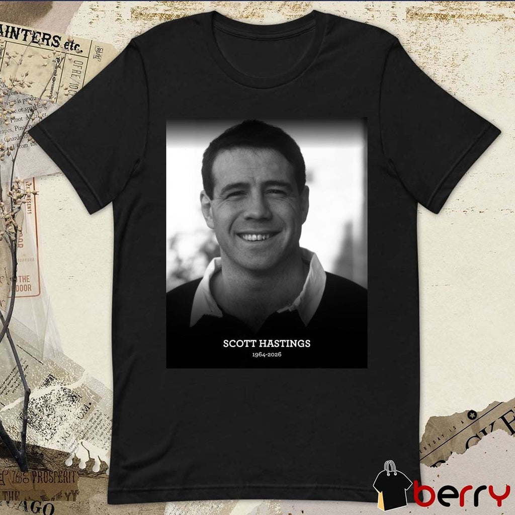 Scott Hastings 1964 – 2026 England Rugby Poster t-shirt
