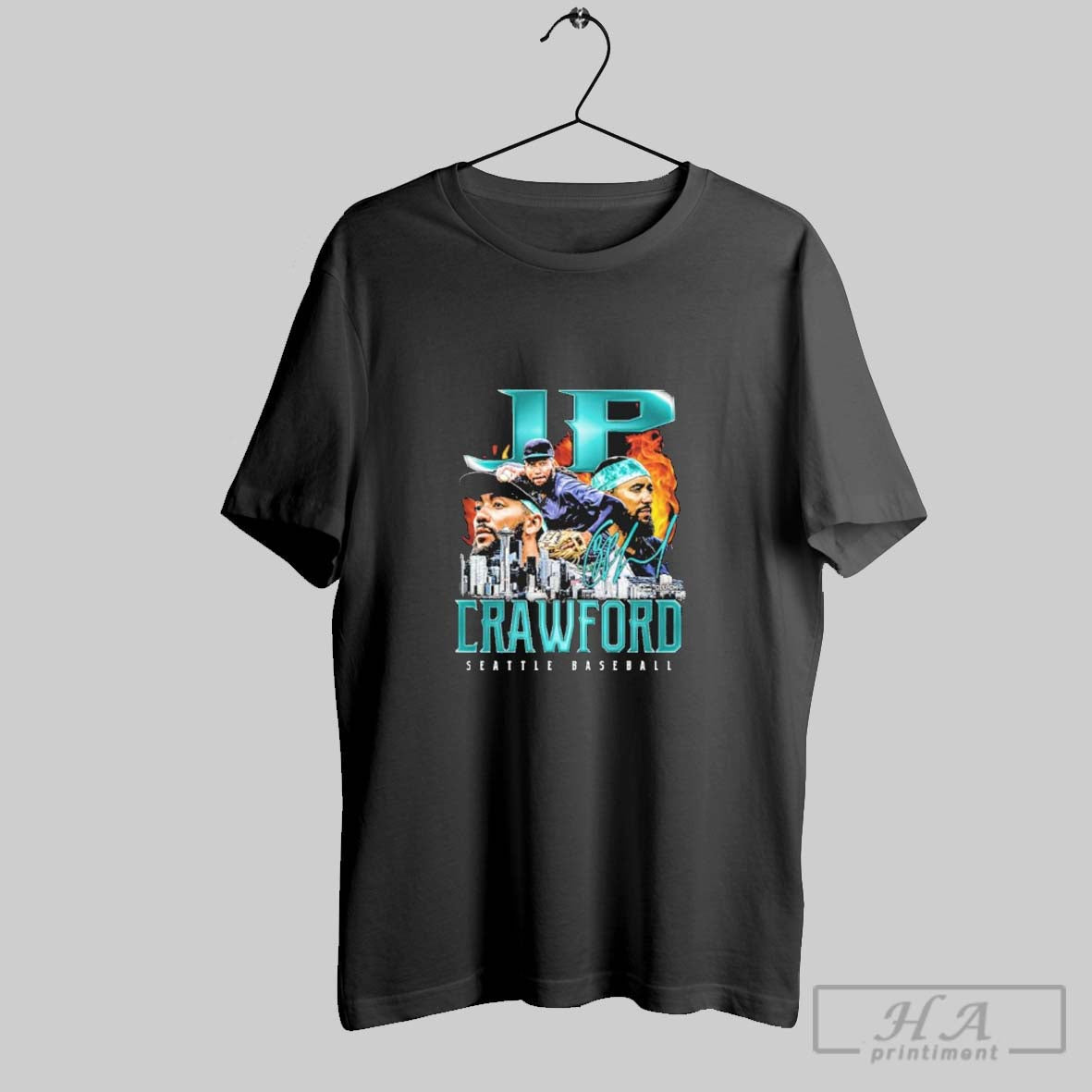 Official Seattle Mariners Jp Crawford Retro Flair Shirt Hoodie Sweater Long Sleeve And Tank Top
