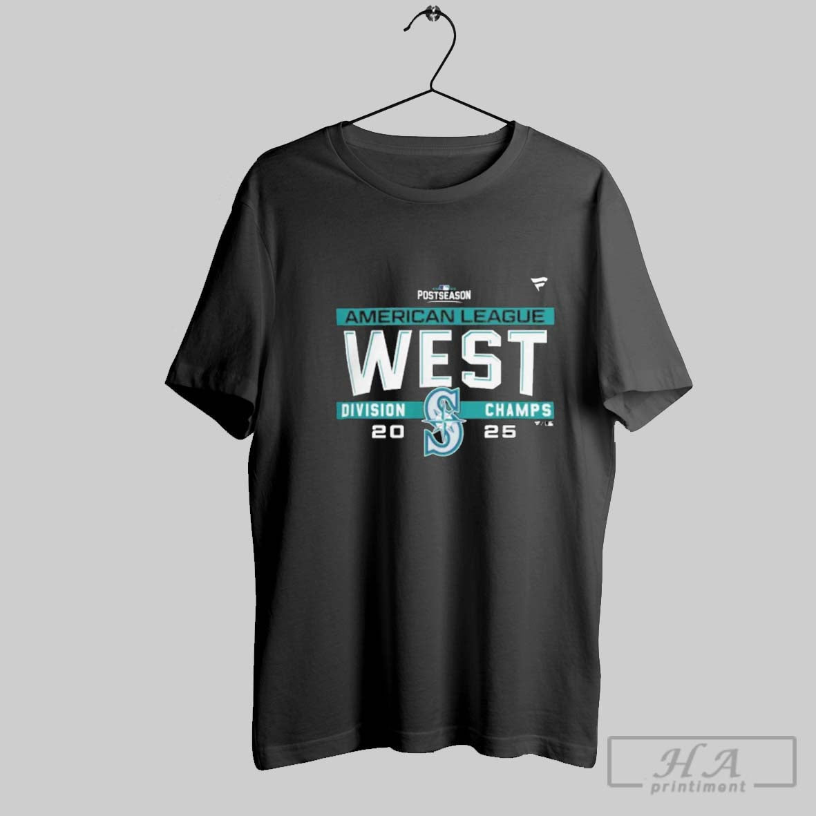 Official Seattle Mariners Mlb 2025 Al West Division Title Postseason Locker Room Team
