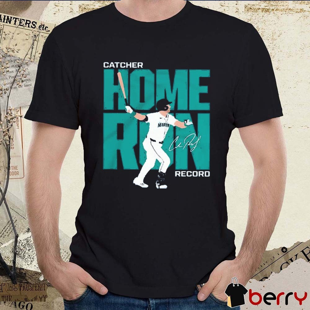 Seattle Mariners MLB Cal Raleigh Big Dumper Home Run Record Signature t-shirt