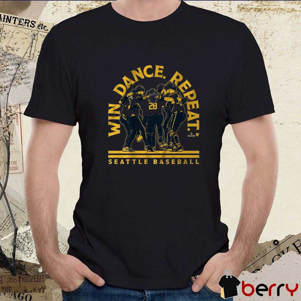 Seattle Mariners Team Baseball MLB Win Dance Repeat 2025 Painting t-shirt
