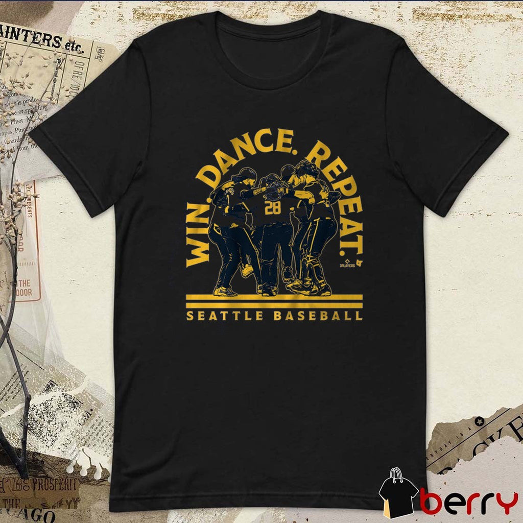 Seattle Mariners Team Baseball MLB Win Dance Repeat 2025 Painting t-shirt