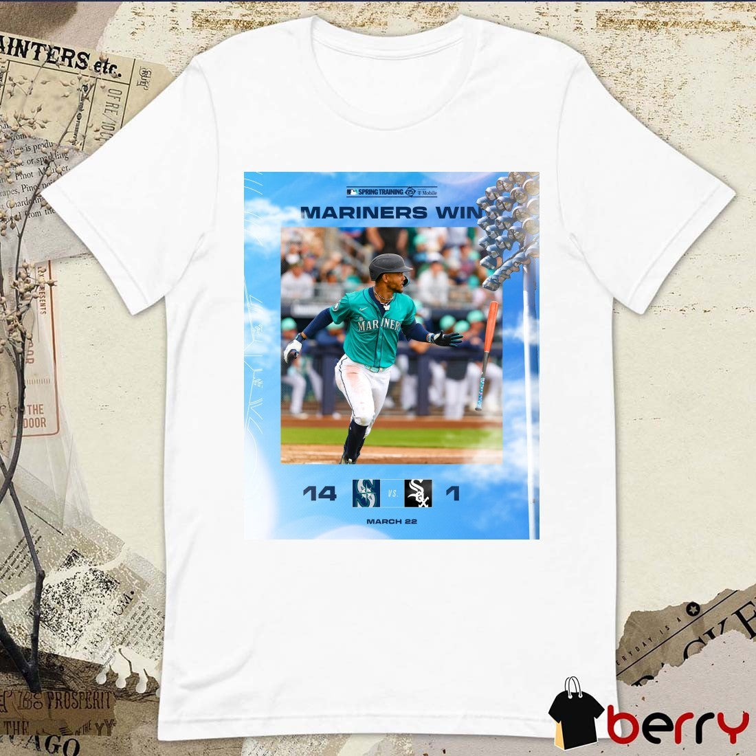 Seattle Mariners Win Chicago White Sox Final Score 14 – 1 MLB Spring Training March 22 Poster t-shirt