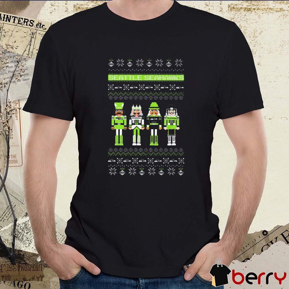 Seattle Seahawks Holiday Nutcracker NFL Ugly Christmas Sweater 2024 t-shirt
