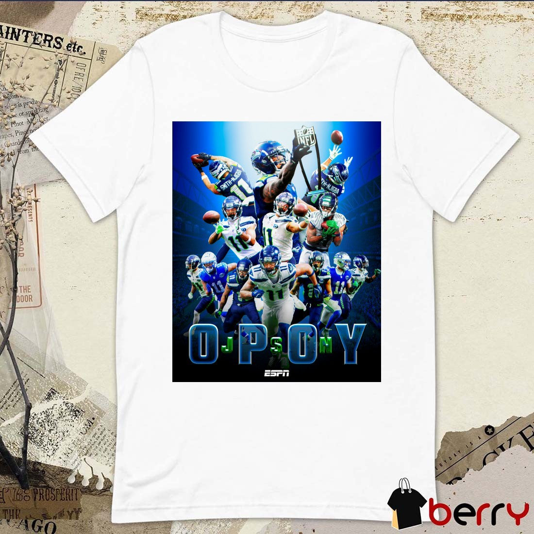 Seattle Seahawks Jaxon Smith-Njigba 2025 NFL Offensive Player of the Year Poster t-shirt