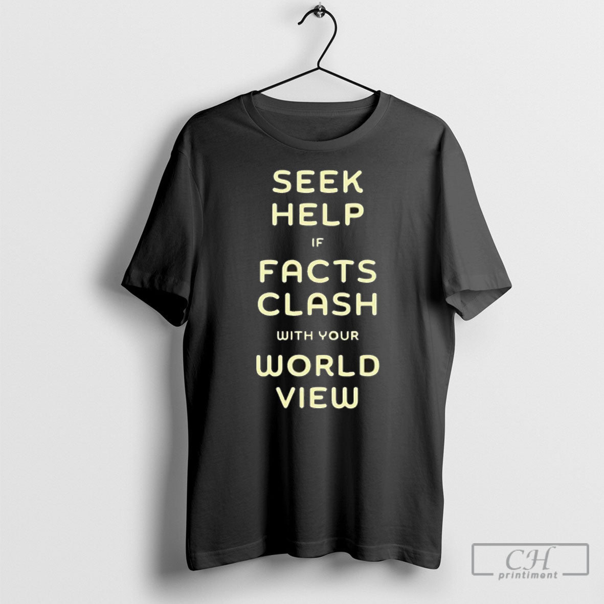 Official Seek Help If Facts Clash With Your World View Sweater