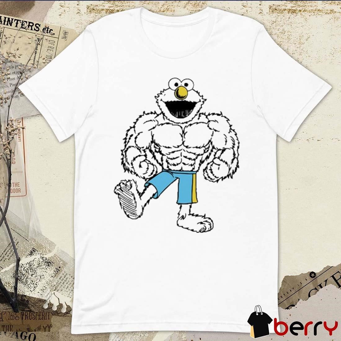 Sesame Street Buff Muscle Elmo Painting t-shirt