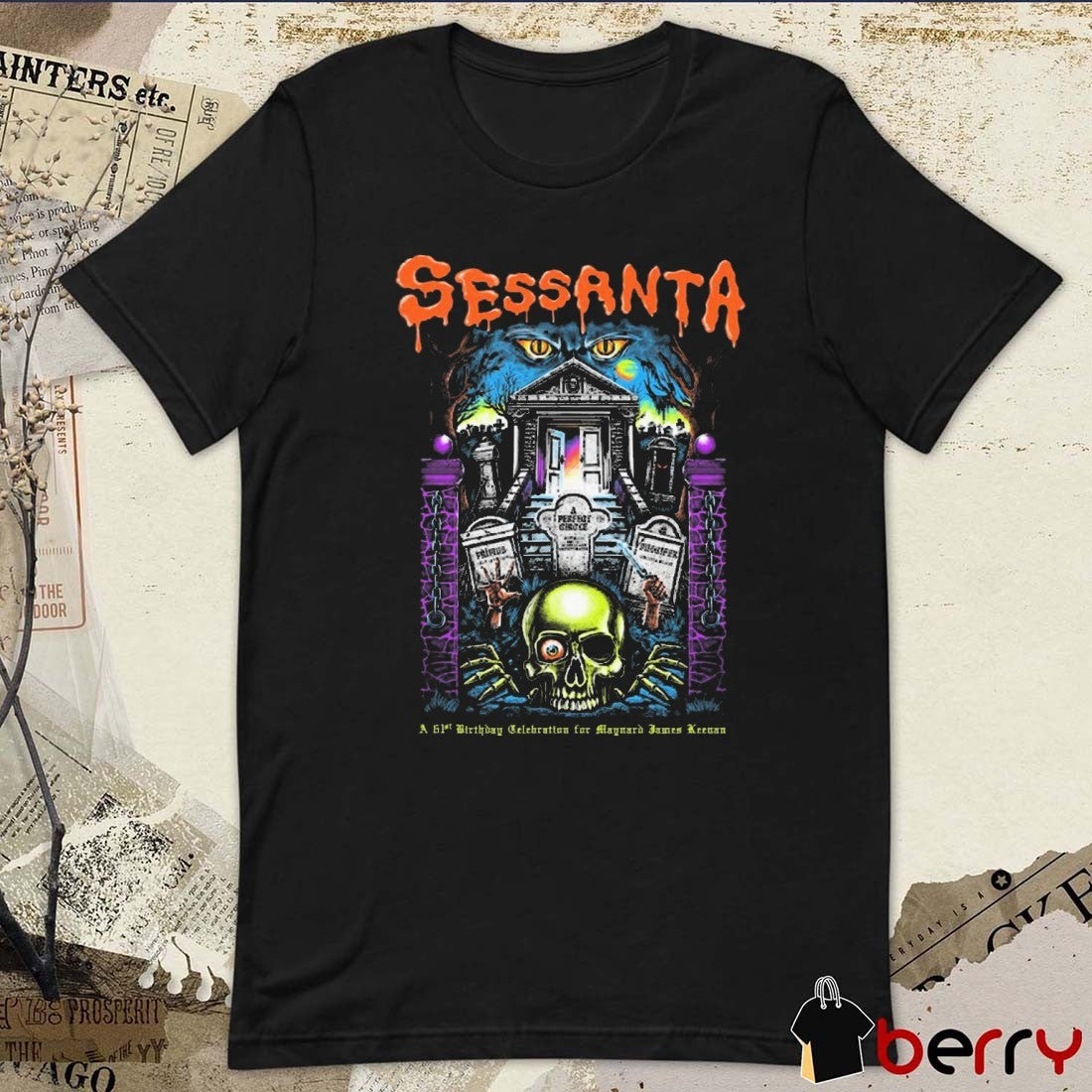 Sessanta Primus A Perfect Circle Puscifer 5 11 2025 Veterans United Home Loans Amphitheater Virginia Beach VA t-shirt