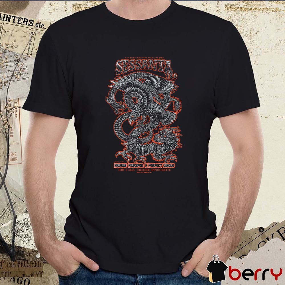 Sessanta Primus, Puscifer and A Perfect Circle June 6 2025 Cascades Amphitheater t-shirt