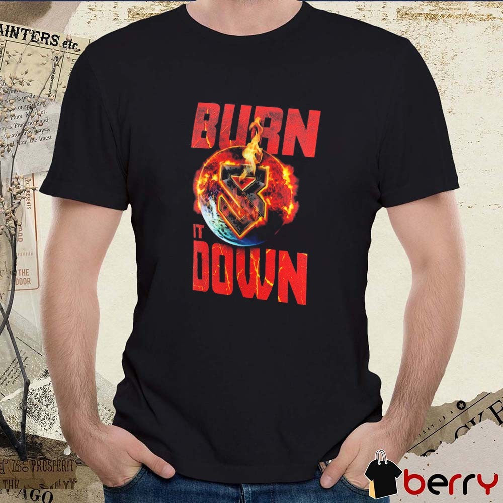 Seth Rollins Burn It Down WWE 2025 t-shirt