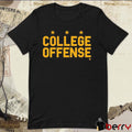 Shane Peacher Wearing College Offense t-shirt