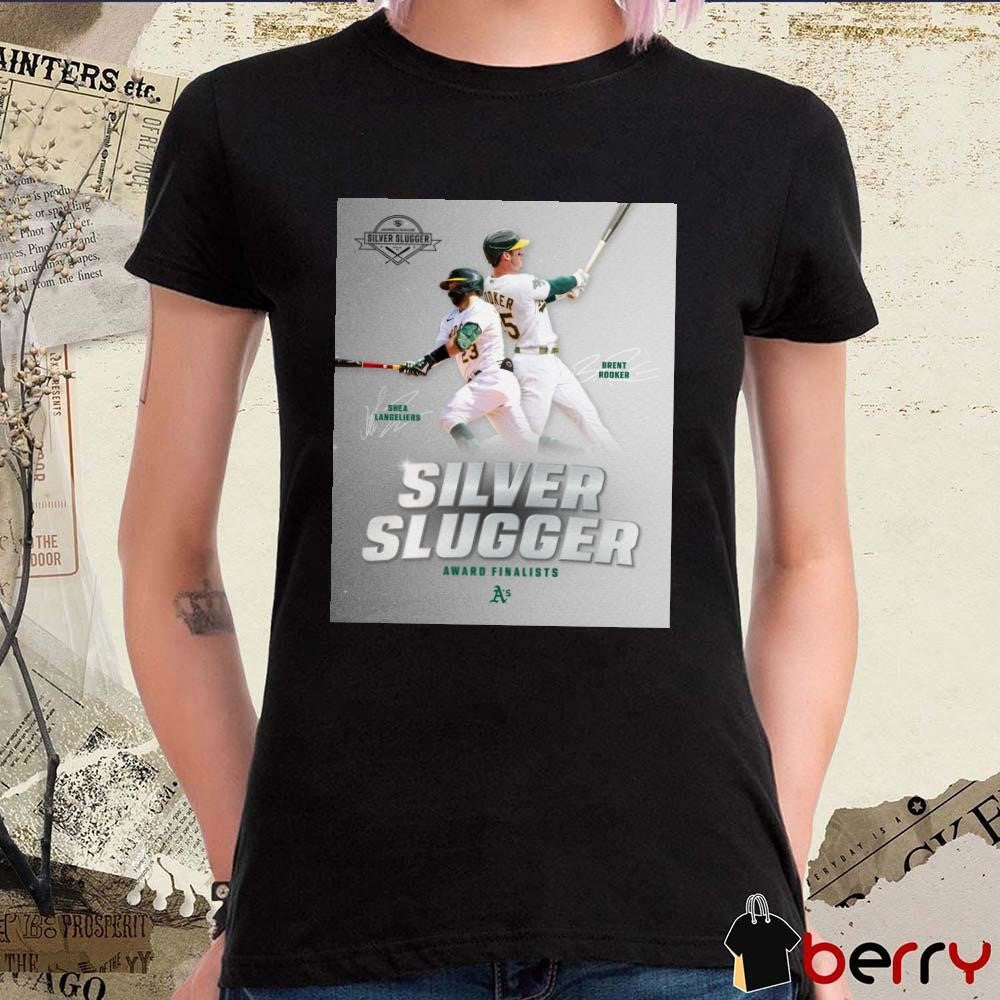 Shea Langeliers And Brent Rooker Oakland Athletics MLB Silver Slugger Award Finalists Signatures Poster t-shirt