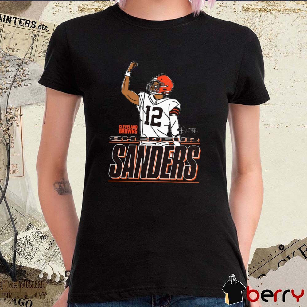 Shedeur Sanders Cleveland Browns NFL Football Believe Graphic Signature t-shirt