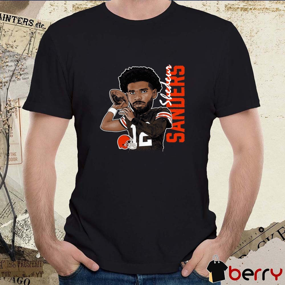 Shedeur Sanders Cleveland Browns NFL Graphic Player Caricature 2025 t-shirt