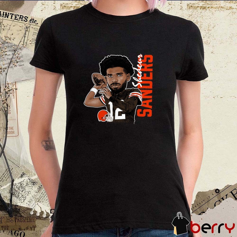 Shedeur Sanders Cleveland Browns NFL Graphic Player Caricature 2025 t-shirt
