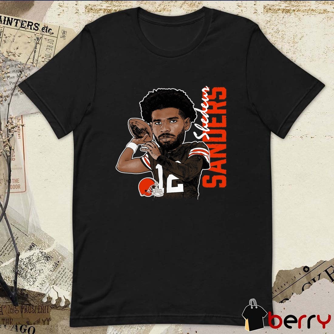 Shedeur Sanders Cleveland Browns NFL Graphic Player Caricature 2025 t-shirt