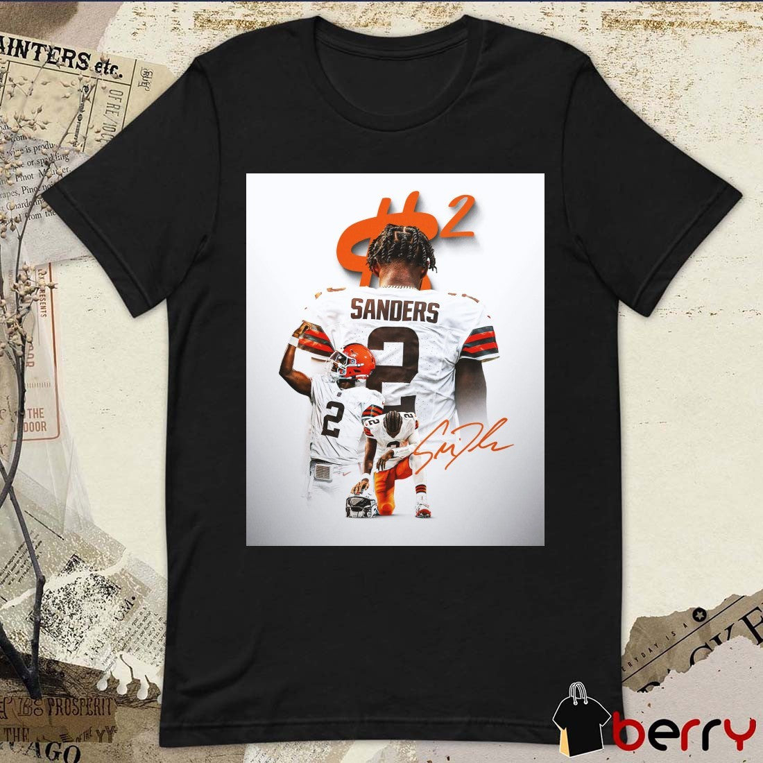 Shedeur Sanders Cleveland Browns Thank You God Signature Poster t-shirt