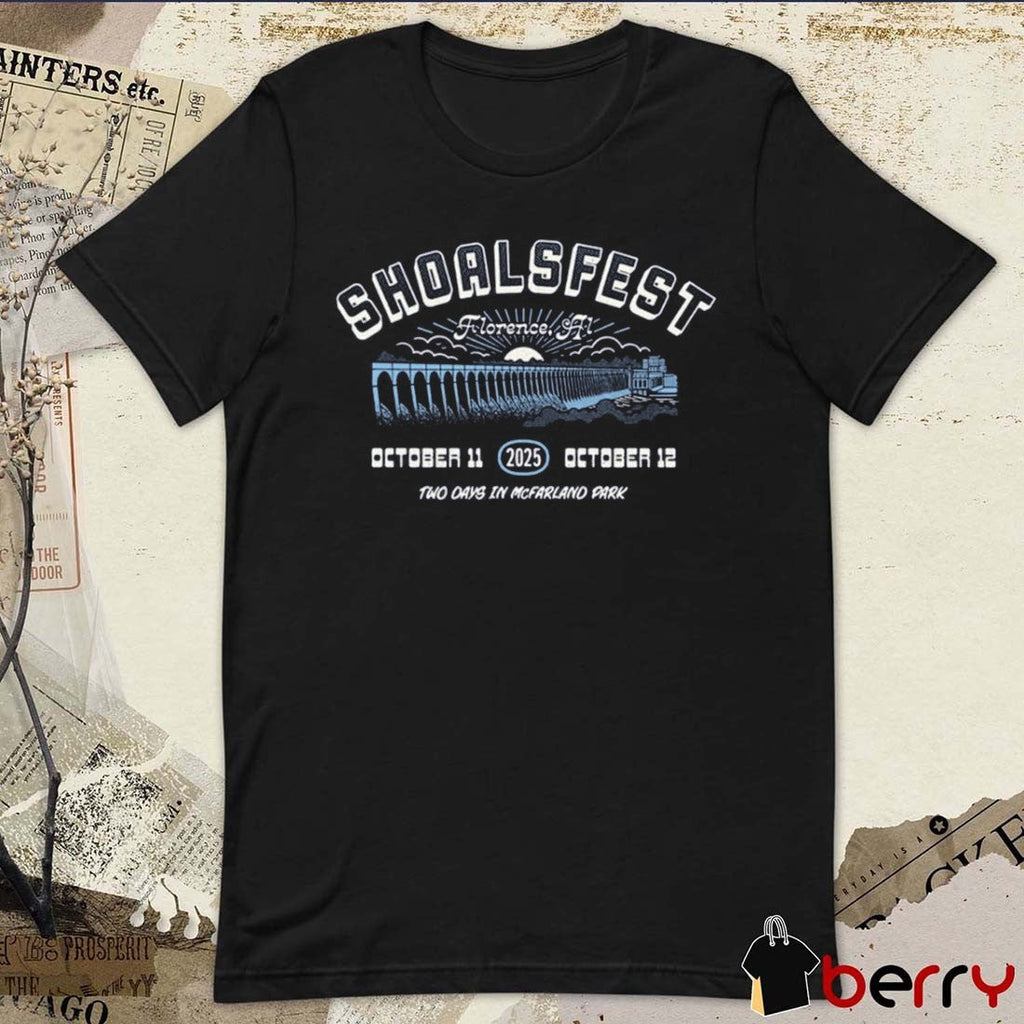 Shoals Fest Florence AL October 11-12 2025 Two Days In McFarland Park t–shirt